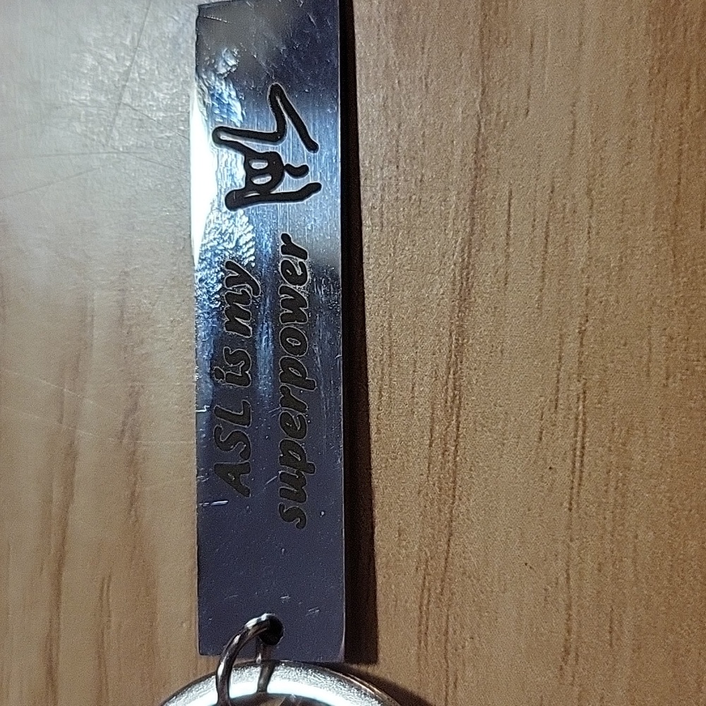 ASL is My SuperPower Keychain
